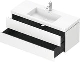 Duravit L-Cube Waschtischset 1200 mm mit Vero Air Möbelwaschtisch, 2 Schubkästen, 1 Hahnlochbank, s-matt