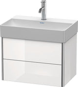 DURAVIT XSquare Waschtischunterbau 584 mm s-matt mit Ahorn Innenausstattung