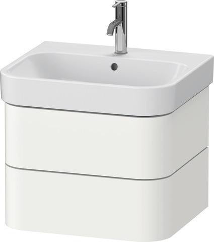 Duravit Waschtischunterbau Happy D.2 Plus 575 mm in Taupe Supermatt mit Tip-On-Technik
