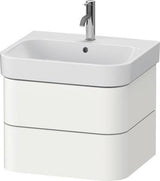 Duravit Waschtischunterbau Happy D.2 Plus 575 mm in Taupe Supermatt mit Tip-On-Technik