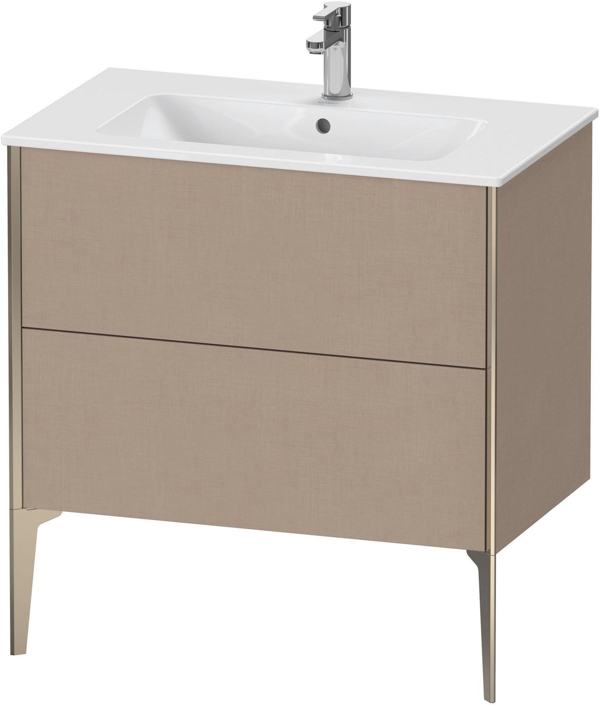 DURAVIT XViu Waschtischunterbau bodenstehend 594x810x480 mm mit 2 Auszügen, weiß matt