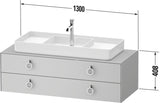 Duravit White Tulip Waschtischunterbau 1300 mm mit 2 Schubkästen und Innenbeleuchtung
