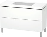 Duravit L-Cube Waschtischset 1200x480 mm mit Vero Air Möbelwaschtisch und Raumsparsiphon