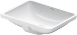 DURAVIT Einbauwaschtisch Starck 3 490 mm, mit Überlauf, WonderGliss, weiß