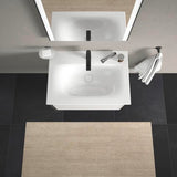 DURAVIT Viu Möbelwaschtisch 730 mm Weiß mit Überlauf und Hahnlochbank