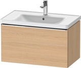 Duravit D-Neo Waschtischunterbau 784 mm Eiche Schwarz Matt mit 1 Auszug und Bronze-Griff