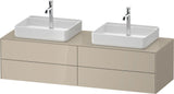 Duravit White Tulip Waschtischunterbau 1600 mm Nussbaum links von Philippe Starck