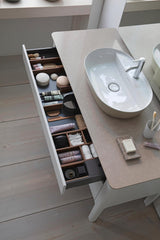 Duravit Luv Waschtischunterbau bodenstehend 1338 mm Weiß Seidenmatt mit Tip-On-Technik