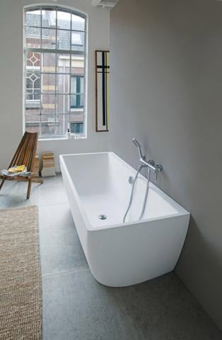 DURAVIT C.1 Einhebel-Wannenmischer Aufputz – Keramikmischsystem, Schwarz Matt, 189,5 mm