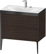 Duravit XViu c-bonded Waschtischset bodenstehend 800 mm mit 2 Auszügen, Push-Open und Soft-Close