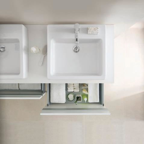 DURAVIT Ketho Waschtischunterbau wandhängend 1400 mm, 2 Auszüge, weiß matt
