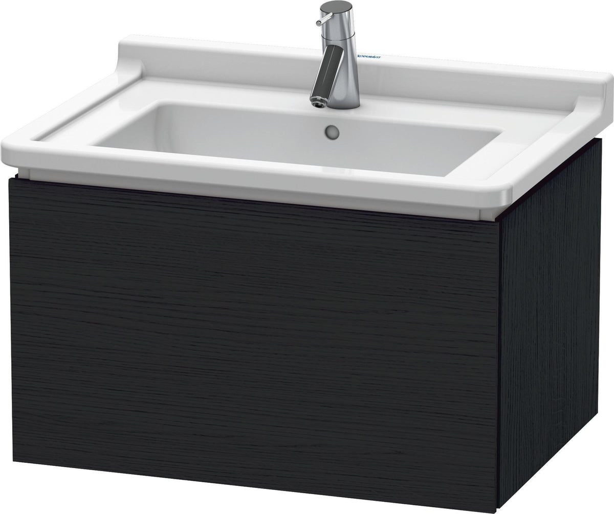 Duravit L-Cube Waschtischunterbau 670 mm taupe matt – Wandhängend mit Tip-On-Auszug