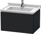 Duravit L-Cube Waschtischunterbau 670 mm taupe matt – Wandhängend mit Tip-On-Auszug