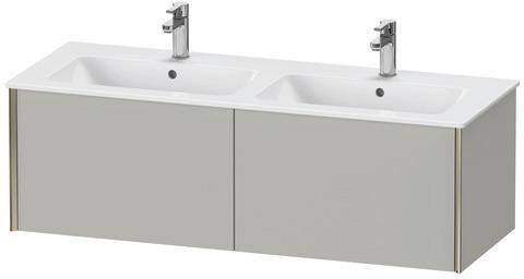 Duravit Waschtischunterbau XVIU 1280 mm mit Nussbaum-Einrichtungssystem rechts