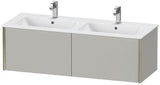 Duravit Waschtischunterbau XVIU 1280 mm mit Nussbaum-Einrichtungssystem rechts
