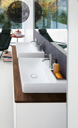 DURAVIT XSquare Waschtischunterbau 1600 mm betongrau matt, 4 Schubkästen, Tip-On, bodenstehend