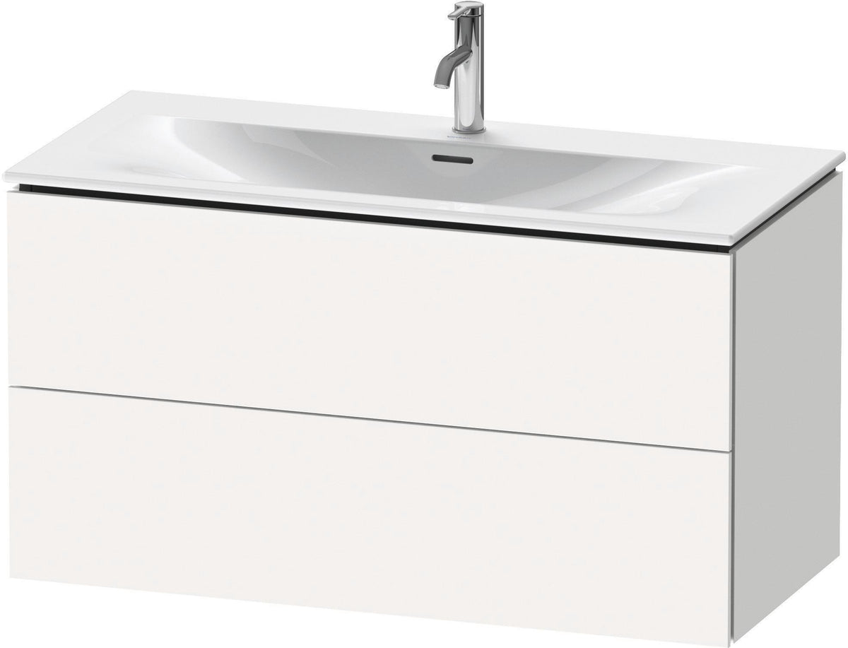 DURAVIT L-Cube Waschtischunterbau, wandhängend, 1020 mm, 2 Schubkästen, weiß matt