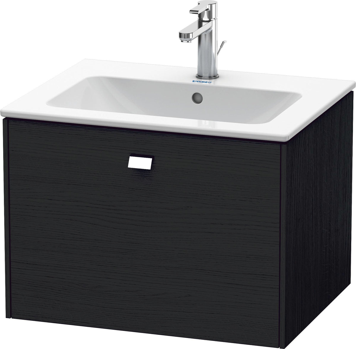 Duravit Brioso Waschtischunterbau 620 mm betongrau matt mit 1 Auszug und Soft-Close