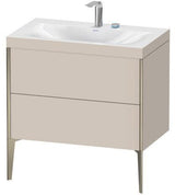 Duravit Möbelwaschtischset XVIU 800x480mm Chaos mit Möbelwaschtisch Viu und Unterbau