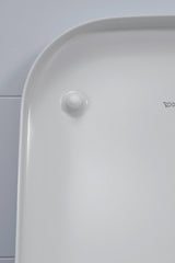DURAVIT WC-Sitz Happy D.2 mit SoftClose Absenkautomatik, Edelstahl-Scharnieren, weiß, Duroplast