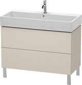 Duravit L-Cube Waschtischunterbau 984 mm Amerikanisch Nussbaum mit Tip-On-Technik