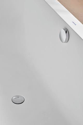 DURAVIT DuraSquare Einbau-Badewanne 1800x800 mm Weiß Matt mit Fußgestell und 2 Rückenschrägen