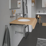 DURAVIT Konsolenträger Universal 420x90mm T-förmig – Stahl, grau, für Badmöbel