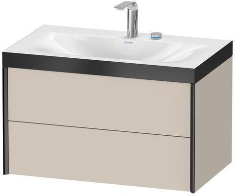 Duravit Möbelwaschtischset XVIU 800x480mm Chaos mit Unterbau wandhängend und Keramikwaschtisch Viu