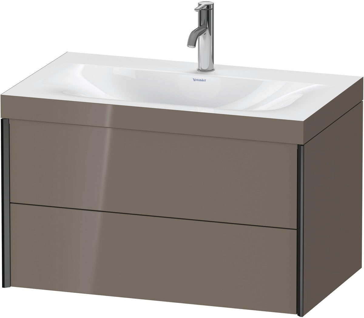 DURAVIT XViu c-bonded Waschtischset wandhängend 800x480x503mm mit 2 Schubkästen, Push-Open und Soft-Close