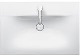DURAVIT Viu Möbelwaschtisch 730 mm Weiß mit Überlauf und Hahnlochbank