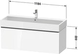 DURAVIT D-Neo Waschtischunterbau 1184 mm Eiche Terra Matt mit Bronze-Griff