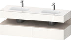 weiß / QA EWT m.Kon-WTU,1600x550x600mm,WPl:2 Ni-Bel,Weiß Hochglanz,Ni:Taupe Matt,Dek