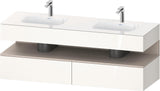 DURAVIT Qatego Studio F. A. Porsche Waschtischset 1600 mm mit Konsolenwaschtischunterbau, 2 Auszüge