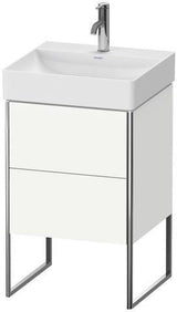 Duravit XSquare Waschtischunterbau 731x484x460 mm, 2 Auszüge, weiß matt, bodenstehend