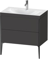 DURAVIT XViu c-bonded Waschtischset 800 mm mit 2 Auszügen, bodenstehend, Soft-Close
