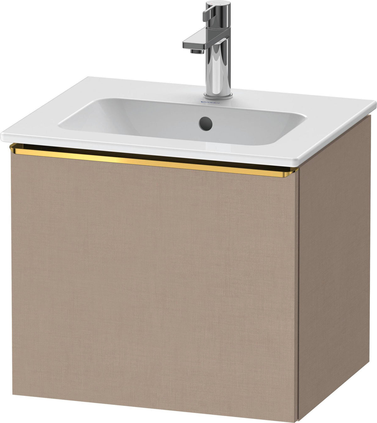 DURAVIT D-Neo Waschtischunterbau 510 mm Eiche Schwarz Matt mit Bronze Griff