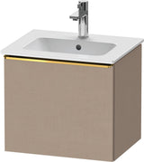 DURAVIT D-Neo Waschtischunterbau 510 mm Eiche Schwarz Matt mit Bronze Griff