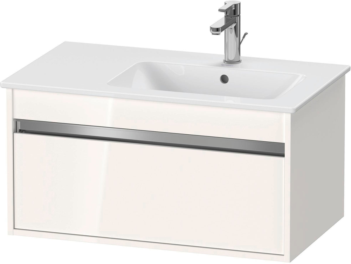 Duravit Ketho Waschtischunterbau 800 mm Weiß Matt mit 1 Auszug & Soft-Close