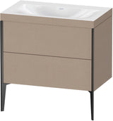 DURAVIT XViu c-bonded Waschtischset 800 mm mit 2 Auszügen, bodenstehend, Soft-Close