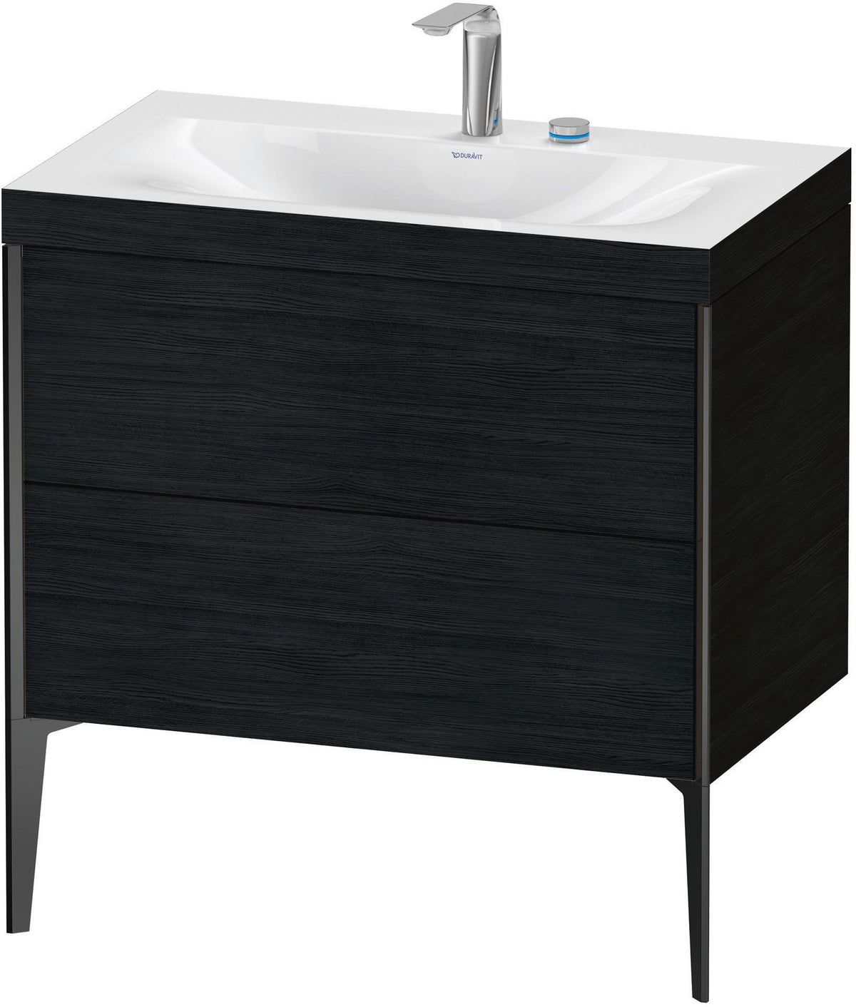 DURAVIT XViu c-bonded Waschtischset 800 mm mit 2 Auszügen, bodenstehend, Soft-Close