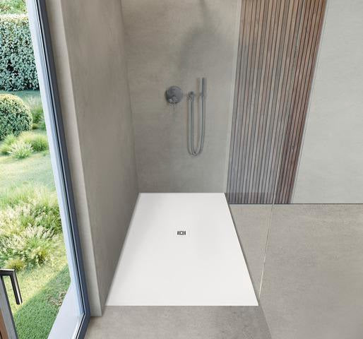 DURAVIT Sustano Duschwanne 1700x900x30 mm Mineralguss Cream Matt – Rechteckig, Bodenbündig