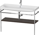 Duravit Happy D.2 c-shaped Waschtischset 1175 mm mit Metallkonsole und Waschschüssel