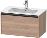DURAVIT Ketho.2 Waschtischunterbau 810 mm betongrau matt mit Soft-Close-Auszug