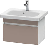DURAVIT DuraStyle Waschtischunterbau wandhängend 580 mm betongrau matt mit Soft-Close-Auszug