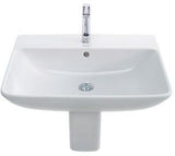 Duravit Waschtisch ME by Starck 650 mm Weiß Seidenmatt mit Überlauf und Hahnlochbank