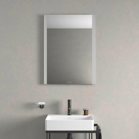 Duravit DuraSquare Waschtisch 500 mm Weiß ohne Überlauf mit Hahnlochbank – Aufsatzbecken