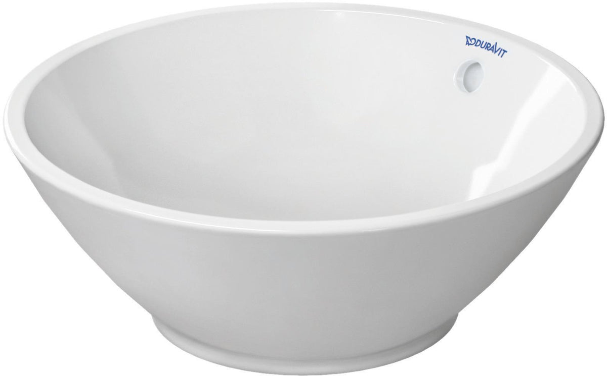 Duravit Design Classics Aufsatzbecken Bacino 420 mm rund, weiß, mit Überlauf und WonderGliss