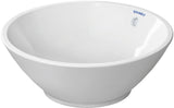 Duravit Design Classics Aufsatzbecken Bacino 420 mm rund, weiß, mit Überlauf und WonderGliss