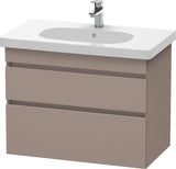 DURAVIT DuraStyle Waschtischunterbau 800 mm wandhängend, 2 Schubkästen, weiß matt – mit Soft-Close