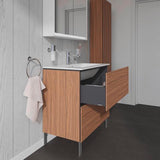 DURAVIT Hochschrank L-Cube 243x400x1760mm Nussbaum Dunkel, 1 Tür rechts, wandhängend